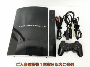 【1円】PS3 本体 セット 60GB 初期型 ブラック SONY PlayStation3 CECHA00 初期化済 未検品ジャンク プレステ3 DC09-871jy/G4