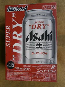 アサヒスーパードライ３５０ml×２４缶入り（未開封品）AA