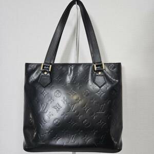 【１円スタート】LV　ルイヴィトン ヴェルニ ヒューストン　ハンドバッグ ブラック レディース　L4607