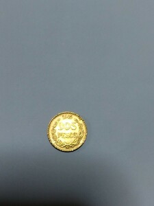 K21.6 メキシコ金貨2ペソ 1945