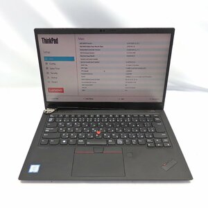 1円～【ジャンク】Lenovo ThinkPad X1 Carbon Core i5-8365U 1.6GHz/16GB/SSD256GB/14インチ/OS無/AC無【栃木出荷】