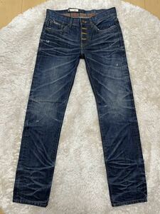 新品 A.V.H JEANS ヴィンテージ加工 デニム パンツ M RRL denim&supply LVC pherrows FLAT HEAD