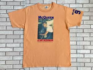 ＵＳＥＤ　トイズマッコイ　TOYS McCOY　半袖Ｔシャツ　サイズＬ　スティーブ・マックイーン　McQUEEN　MR.MUSHMAN 98