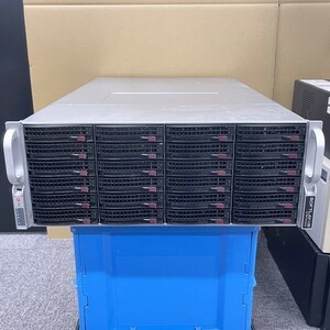 ＠SZ885 万世鯖本舗 4U 3.5 36ベイ SuperMicro TrueNAS SuperStorage X10DRi-T4+ 10GbE x4 1000Wx2 E5-2697v3x2基 28コア56スレ DDR4-256G