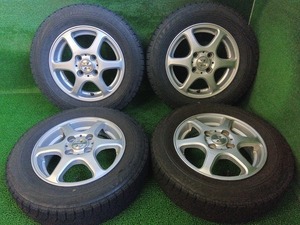 ブリヂストン VRX 145/80R13 社外 ZEPHYR 13×4J スタッドレス付4本 軽自動車に 中古 売切!!