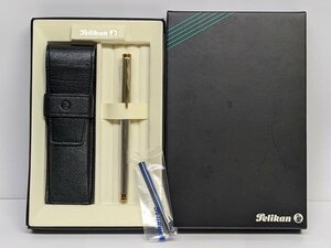 【未使用品】Pelikan ペリカン 万年筆 カートリッジ式 18C-750 M カラー：シルバー/ゴールド