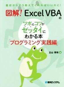 図解！Ｅｘｃｅｌ　ＶＢＡのツボとコツがゼッタイにわかる本　プログラミング実践編 最初からそう教えてくれればいいのに！／立山秀利(著者