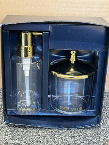 【RI 13】☆未使用品☆ESTEE LAUDER　ソープディスペンサー　コットンケース　Set