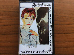 UKオリジナル David Bowie SCARY MONSTERS (AND SUPER CREEPS) CASSETTE feat. Robert Fripp, Pete Townshend, Andy Clark... / New Wave