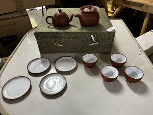 FJ0706 煎茶道具 茶器セット 急須 茶道具 紫砂 茶碗 煎茶 中国茶器 中国 朱泥