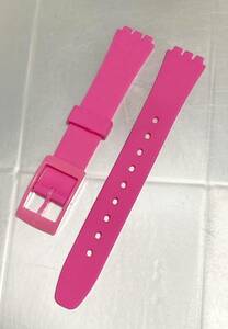 【12mm】SWATCH スウォッチ用 ラバーベルトバンド ピンク