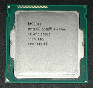 4コア8スレッド Core i7 4770K LGA1150