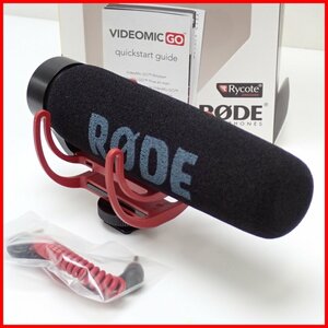 ☆美品 RODE/ロード VideoMic GO オンカメラマイクロフォン/コンデンサーマイク/動作品/おまけ付き/ビデオカメラ/アクセサリー&0281500010