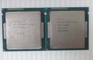 【中古】Intel CPU i7-4770/3.40GHZ×2個