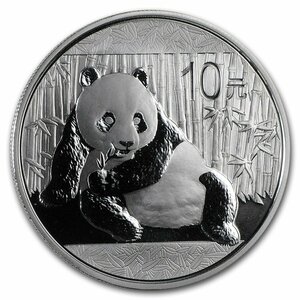 [保証書・カプセル付き] 2015年 (新品) 中国「パンダ」純銀 1オンス 銀貨