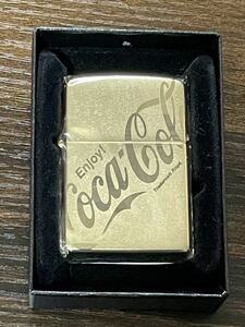 zippo Coca Cola GOLD COATING Enjoy コカコーラ エンジョイ 2003年製 ゴールド コーティング 特殊加工品 デッドストック ケース 保証書