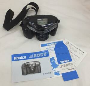 【中古動作未確認・ジャンク】★Konica コニカ AiBORG SUPER ZOOM 35-105 使用説明書・ストラップ付