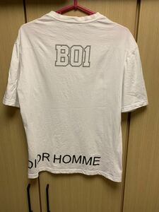 正規 18SS Dior Homme ディオール オム KRIS VAN ASSCHE B01 スニーカー プリント BEE 蜂 刺繍 Tシャツ 白 XS 863J621W112