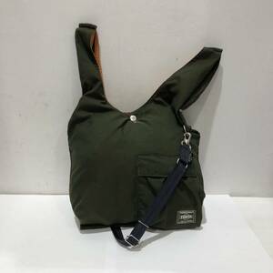 【PORTER】ポーター BAGGER バガー CVS（コンビニエンスストア）BAG 865-08393 ショルダーバッグ ハンドバッグ 2way カーキ ts202401