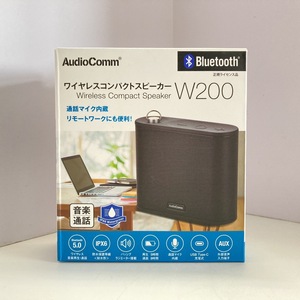 新品未開封 オーム電機 AudioComm ワイヤレスコンパクト スピーカー W200 ASP-W200N ブラック