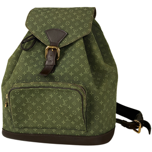 ルイ・ヴィトン Louis Vuitton モンスリGM バックパック デイパック リュック モノグラムミニ TSTカーキ(グリーン) M92456 レディース 中古