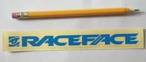 純正 RACE FACE　レースフェイス　オリジナル ブルー　ロゴ&文字 ステッカー　RACEFACE