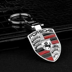 PORSCHE ポルシェ キーホルダー　両面ロゴ