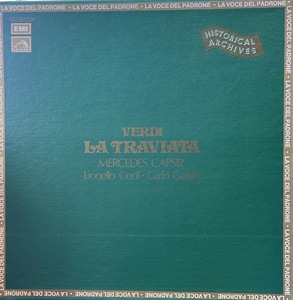 【LP】 Verdi, Mercedes Capsir, Lionello Cecil, Carlo Galeffi LA TRAVIATA C 165-18029 2LP 伊