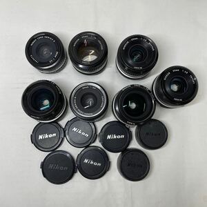 ジャンク/返品不可　レンズ　ニコン　Nikon NIKKOR 35mm F2.8, SERIES E 35mm F2.5, F2.8 28mm, 50mm F1.4 #i52944 j5