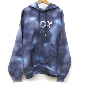 BOY LONDON パーカー ブルー マルチ B214NB505103　E10 M メンズ 未使用 買取品