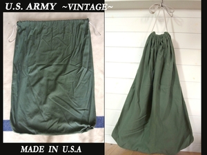 50s 60s ビンテージ US ARMY ミリタリー米軍 USAアメリカ製 ユーティリティーkhaki ランドリーbag ダッフル VINTAGE マックイーン model