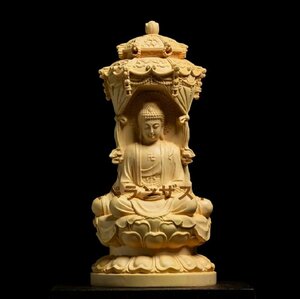 [エスペランザストア]仏像 三面菩薩 座禅菩薩 観音像 彫刻 仏具 観音様 唐金 風水 オブジェ