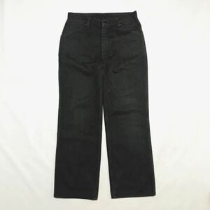 NEEDLES/Nepenthes/BLACK DENIM WORK PANTS/Straight Wide/Medium/Cotton×Polyester/ニードルス/ネペンテス/ブラックデニムワークパンツ