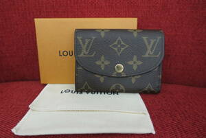 美品/LOUIS VUITTON/ルイヴィトン/モノグラムポルトモネ・ロザリ/二つ折り/コンパクト/財布/M41939/フーシャ