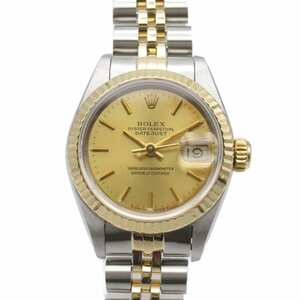 ロレックス デイトジャスト ブランドオフ ROLEX K18（イエローゴールド） 腕時計 SS/YG 中古 レディース