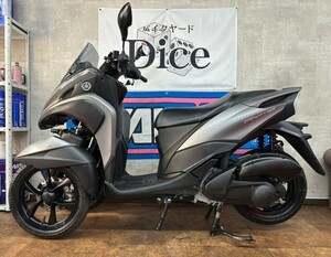 ★車免許で運転OK！　ヤマハ　トリシティ155　ワイド化　距離浅854k　側車付きオートバイ　書類有　ワイドステー取付車　高速走行OK　京都