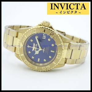 【新品・送料無料】インビクタ INVICTA 腕時計 メンズ 自動巻き ダークブルー・ゴールド PRO DIVER 26997 メタルバンド 裏スケルトン