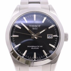 TISSOT ティソ ジェントルマン パワーマチック80 シリシウム 自動巻き メンズ 腕時計 黒文字盤 SSベルト T127.407.16.051.00【いおき質店】