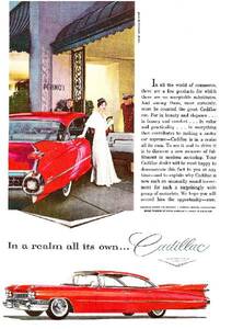 ◆1959年の自動車広告　キャデラック　セビル　CADILLAC　GM