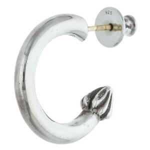 クロムハーツ Chrome Hearts HOOP PLAIN/プレーンフープ シルバーピアス 中古 GZ11