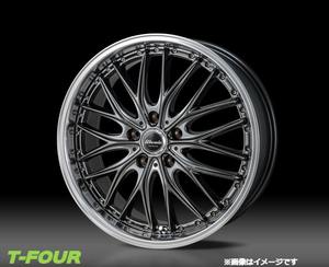 モンツァジャパン ワーウィック ディープランド アルミホイール4本 1台分(17×7J 5-100 INSET50)スバル レガシィB4 BM9(ブラック)