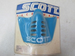 ε【新品】スコット SCOTT フェイスガード マスク ブルー 70年代 ビンテージモトクロス VMX オフロード 当時物 Face Guard【送料無料】