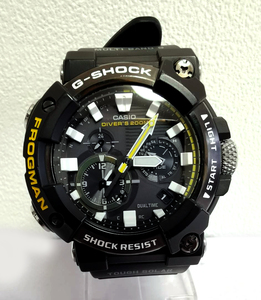 美品【G-SHOCK】 FROGMAN GWF-A1000-1AJF Bluetooth 電波ソーラー■Gショック イエロー フロッグマン