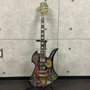 FERNANDES フェルナンデス hideモデル エレキギター MG-120X？ MG-145X？ MG-165X？ X JAPAN サイケペイント モッキンバード　032509w/T18