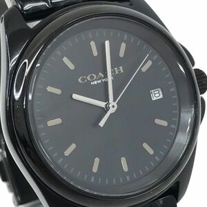 新品 COACH コーチ グレイソン ウォッチ 腕時計 CA.150.7.44.2321 クオーツ アナログ ラウンド ブラック コレクション 箱付き 動作確認済み
