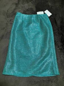 送料無料★未使用品　JENEVIEVE 緑　グリーン　スカート　スリットあり　日本製　定価21000円　サイズ1 M 