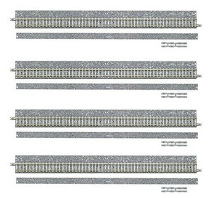 TOMIX Nゲージ 1767 ワイドPCレールS280-WP (F) (ポイント分岐用) (4本セッ