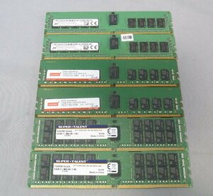 B39346 O-03391 PC4-2400 DDR4 ECC Registeredメモリー 16GB 6枚セット ジャンク