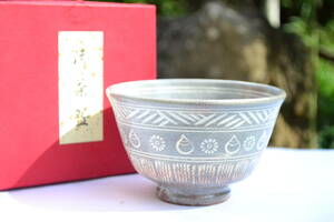 京焼 渓峰造 干支 茶碗 巳 抹茶碗 茶道具 未使用 直径12.5ｃｍ高さ8ｃｍ 画像10枚掲載