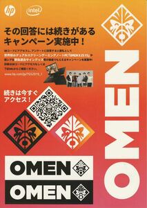 ★東京ゲームショウ2019 TGS2019 OMEN【ステッカー】★非売品 hp intel